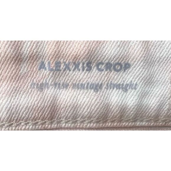 AG Alexxis Crop Straight Jean in Tie Dye Mauve Orchid NWT Size 27 - Picture 11 of 14